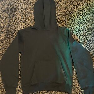 vintage dark olive aritzia cozy fleece perfect hoodie